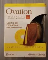 Mängden socker i Crème de pineapple filled milk chocolate break-a-parts