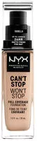 Mängden socker i Can't Stop Won't Stop 24Hr Full Coverage Matte Finish Foundation