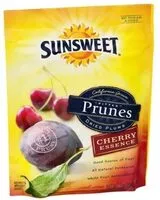 Mängden socker i Pitted prunes, cherry essence