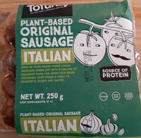 Mängden socker i plant-based original sausage Italian