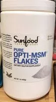 Mängden socker i Opti MSM Flakes