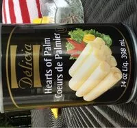 Mängden socker i Coeurs de palmier