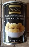 Mängden socker i Cœurs d'artichauts entiers
