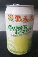 Mängden socker i T.a.s., guava juice drink