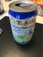 Mängden socker i Tas Brand Coconut Juice - Young Coconut Juice