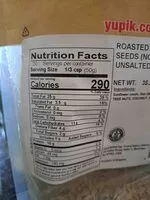 Mängden socker i Roasted Sunflower Seeds