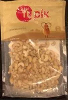 Mängden socker i Noix de cajou Yupik