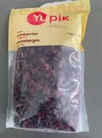 Mängden socker i Canneberges séchées