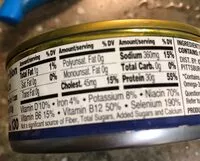 Mängden socker i Starkist selects solid white albacore tuna in water