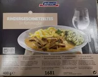 Mängden socker i Rindergeschnetzeltes in Rahmsoße
