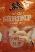 Mängden socker i Cooked Shrimp