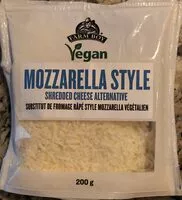 Mängden socker i Mozzarella Style Shredded Cheese Alternative