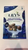 Mängden socker i Lily's dark chocolate covered almonds