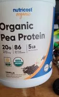 Mängden socker i Vanilla organic pea protein