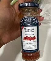 Mängden socker i Morango  e ruibarbo