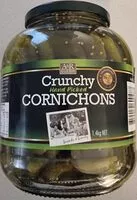 Mängden socker i Crunchy hand picked Cornichons