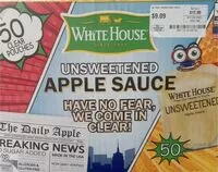 Mängden socker i Unsweetened Applesauce