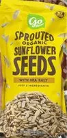 Mängden socker i Sprouted organic sunflower seeds