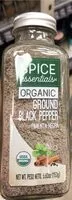 Mängden socker i Organic ground black pepper