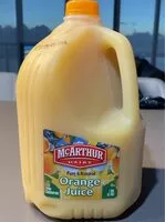 Mängden socker i McArthur pure & natural orange juice
