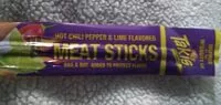 Mängden socker i hot chili pepper & lime flavored Meat Sticks