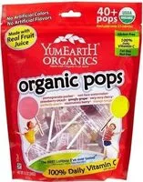 Mängden socker i Organic lollipops