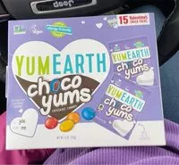 Mängden socker i Yum warth choco yums valentines day snack packs