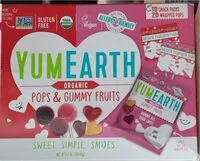 Mängden socker i Organic Pops and Gummy Fruits