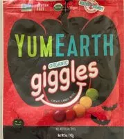Mängden socker i Organic Giggles Chew Candy Bites
