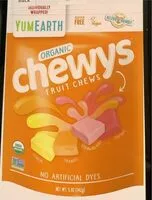 Mängden socker i Organic fruit chews