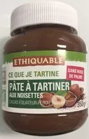 Mängden socker i Pâte à tartiner aux noisettes