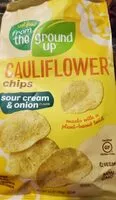 Mängden socker i Cauliflower chips, sour cream and onion