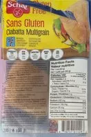 Mängden socker i Ciabatta multigrain