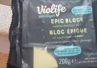 Mängden socker i BLOCK EPIQUE DE STYLE CHEDDAR VIEILLI VEGAN