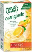 Mängden socker i True orange mango ounce