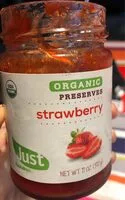 Mängden socker i Organic preserves - strawberry