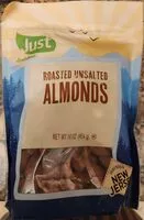 Mängden socker i Roasted Unsalted Almonds