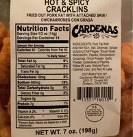 Mängden socker i Hot & spicy cracklins