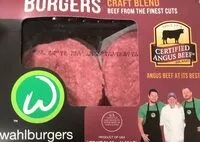 Mängden socker i Wahlburgers burgers craft blend beef from the finest cuts