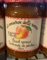 Mängden socker i Confiture de peche