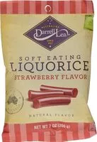 Mängden socker i Soft australian strawberry licorice nongmo