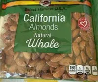 Mängden socker i Natural Almonds - whole