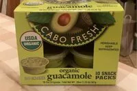 Mängden socker i Organic guacamole