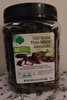 Mängden socker i Thin mint almonds