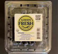 Mängden socker i Organic Blueberries