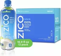 Mängden socker i Zico natural coconut water drink no sugar added gluten free