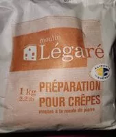 Mängden socker i Préparation pour crêpes