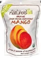 Mängden socker i Natures organic freezedried mangoes