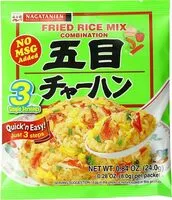 Mängden socker i Fried rice mix combination