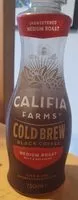 Mängden socker i Cold brew black coffee medium roast